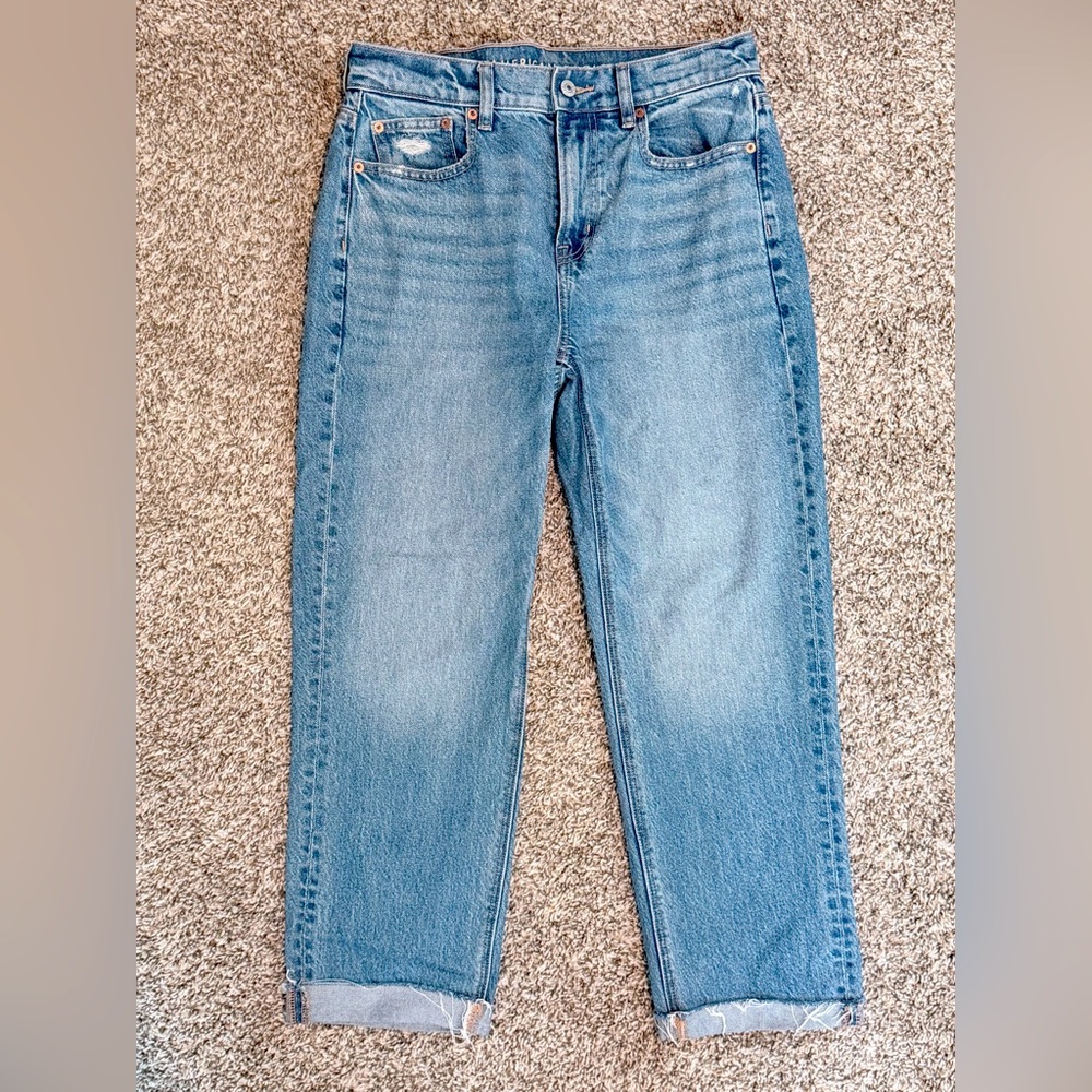 Women’s AE Super High-Rise Straight Ankle Jean